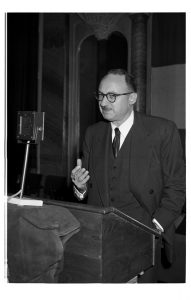 Moses Beckelman at the annual Country Directors Conference, Paris, 1955