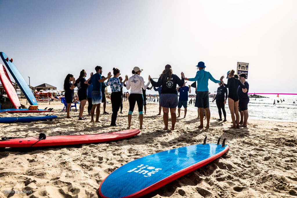 ‘House on the Sea’ with a group of bereaved mothers in Tel Aviv.