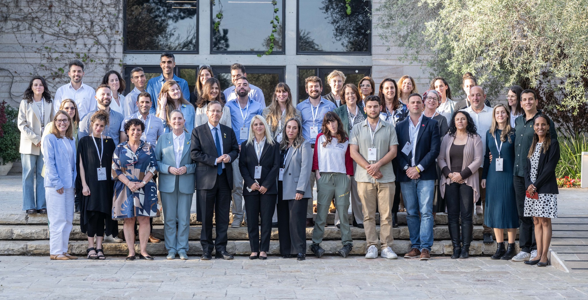 The first cycle of the "Growth" program at the President's House. Photo: Noam Moreno