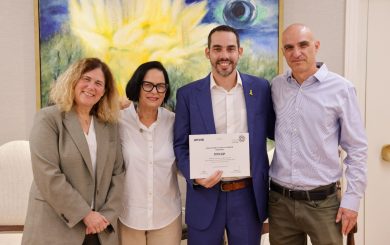 Yogev Gradus, the new Bachar Fellow. Photo: Ariel Zandberg.