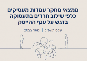 ממצאי מחקר עמדות מעסיקים כלפי שילוב חרדים בתעסוקה בדגש על ענף ההייטק