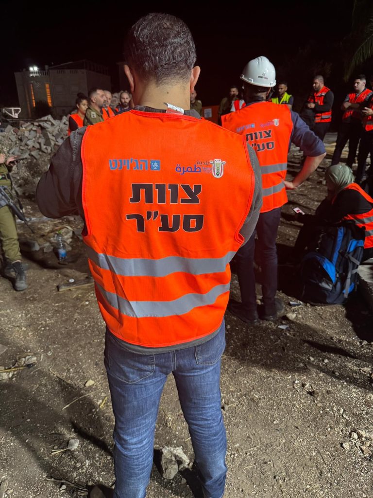 פעילות החריום של הג'וינט - צוות החילוץ מטמרה באימון.