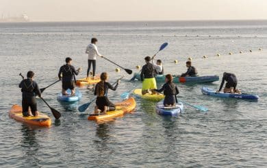 קבוצת מפוני ניר עוז בפעילות של 'בית על הים' באילת.