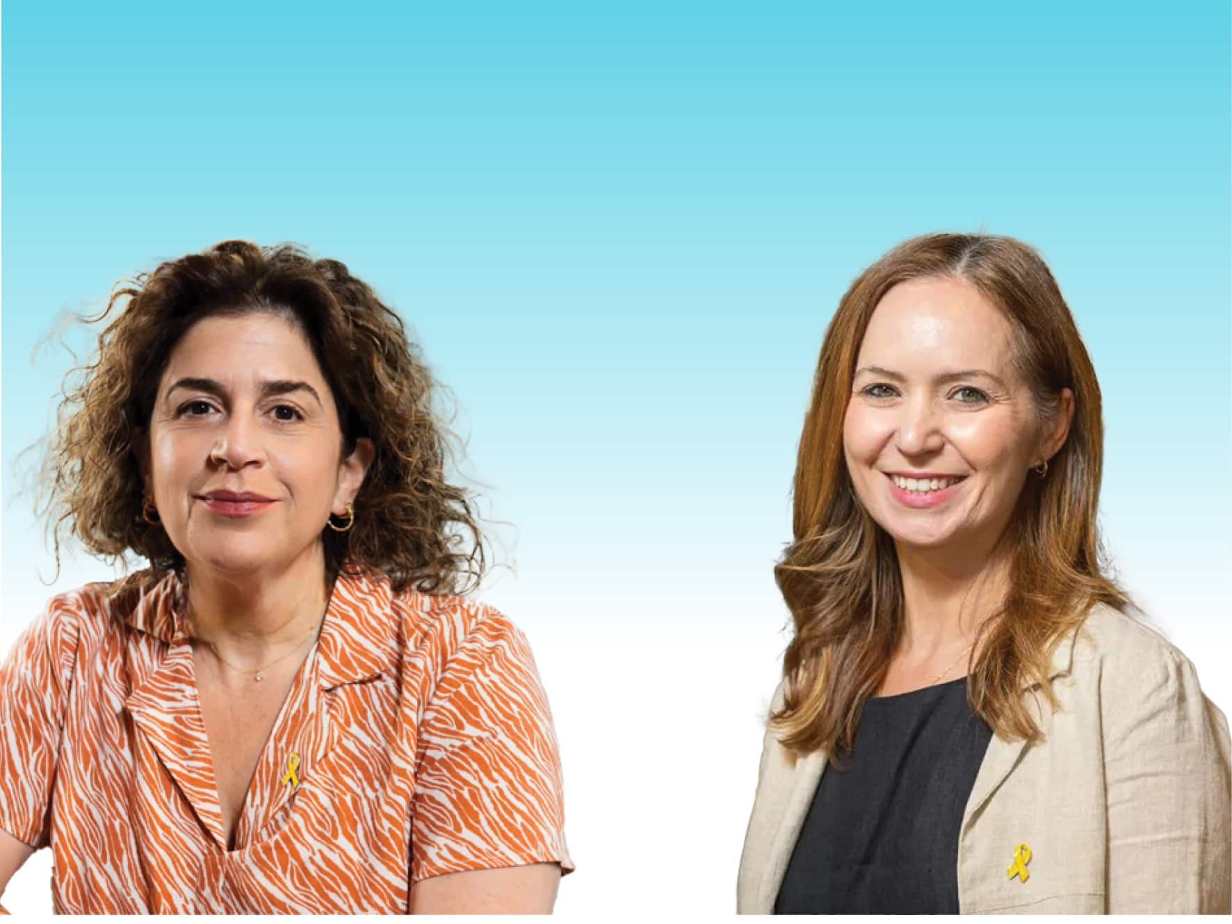 עו"ד לירון הנץ, סמנכ״לית ממשל וחברה במשרד ראש הממשלה, ועדי גבע, משנה למנכ"ל ג'וינט-אלכא