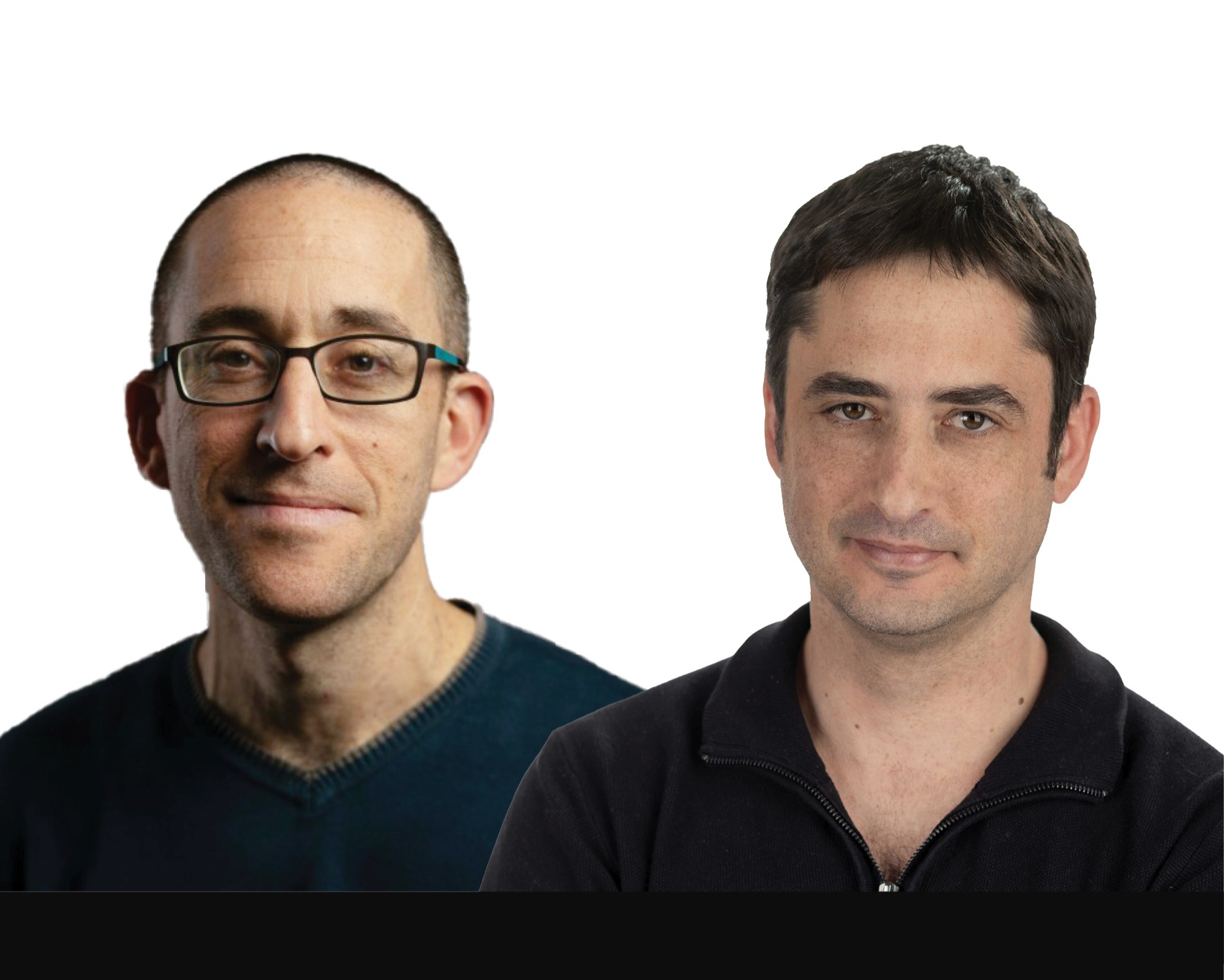 ימין לשמאל: דוד פלד, מתכלל מהלך הסיעוד ומנהל תוכניות מג'וינט-אשל, ואלעד רווה, מנהל פיתוח ידע ולמידה מג'וינט-אשל. קרדיט צילום: אריק סולטן ושרון גבאי.